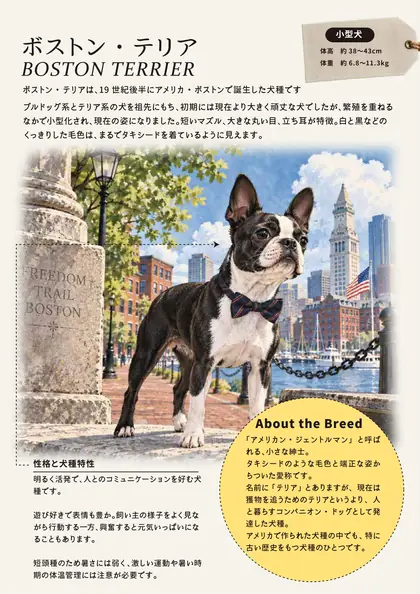 ボストンテリアの紹介 / Boston Terrier introduction