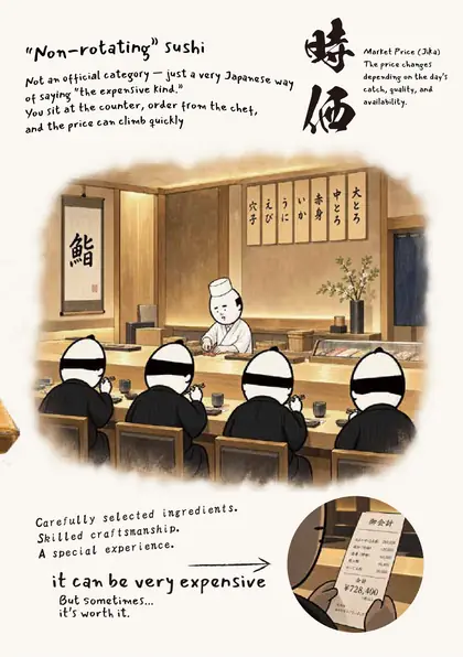 お寿司屋さん / A sushi restaurant